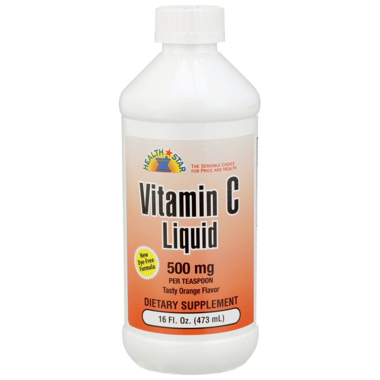 Vitamin C Supplement Geri-Care® Ascorbic Acid 500 mg Strength Liquid 16 oz. Orange Flavor - BeHope