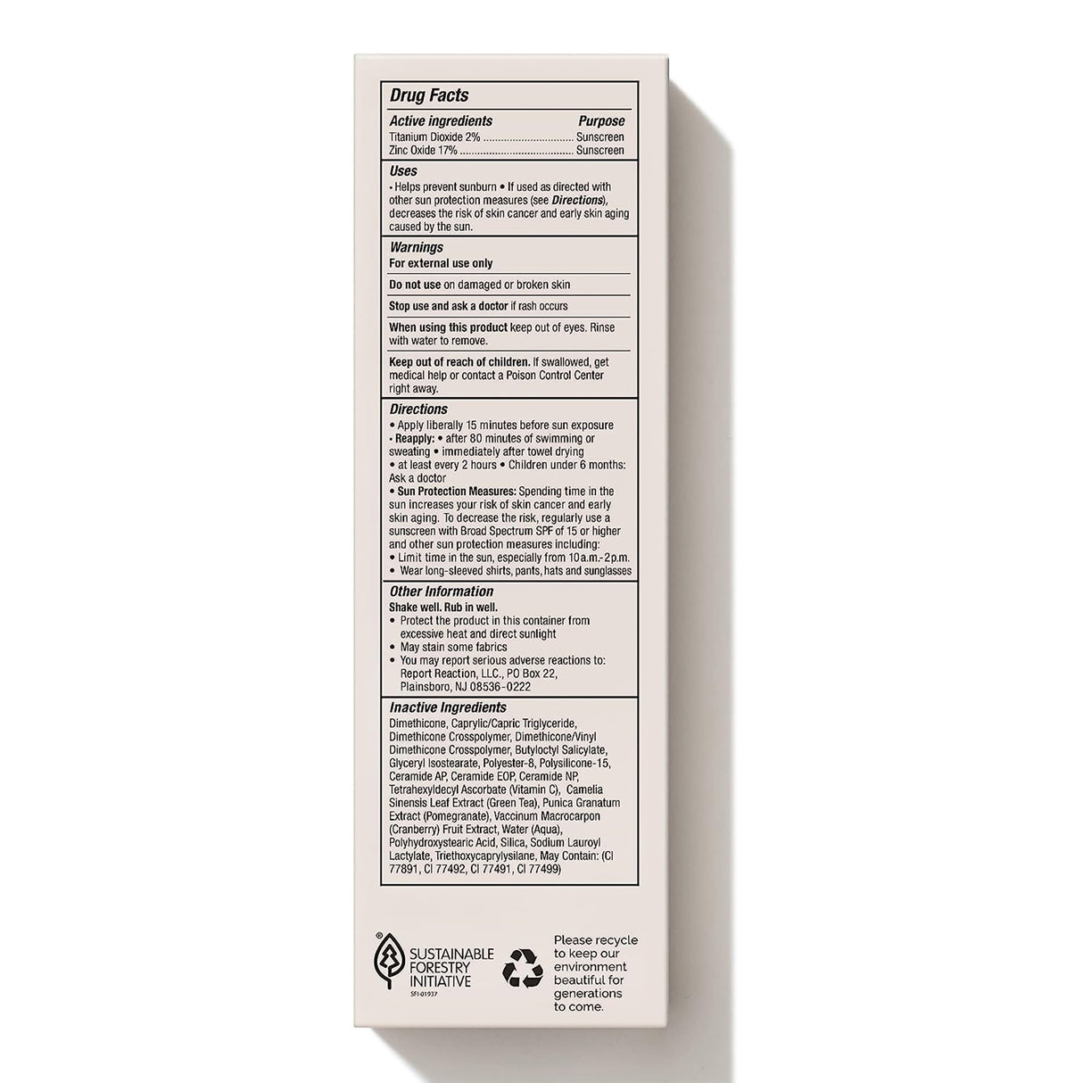 Sunscreen MDSolarsciences Mineral Moisture Defense SPF 50 Cream 3.4 oz. Tube