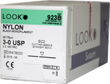 Nonabsorbable Suture Look® Nylon Monofilament Straight Conventional Cutting Needle - BeHope