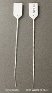 Tamper Evident Seal Pull-Tight Loks UnNumbered White Plastic 9 Inch - BeHope