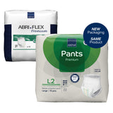 Unisex Adult Absorbent Underwear Abena® Premium Pants L2 Pull On with Tear Away Seams Large Disposable Heavy Absorbency - BeHope