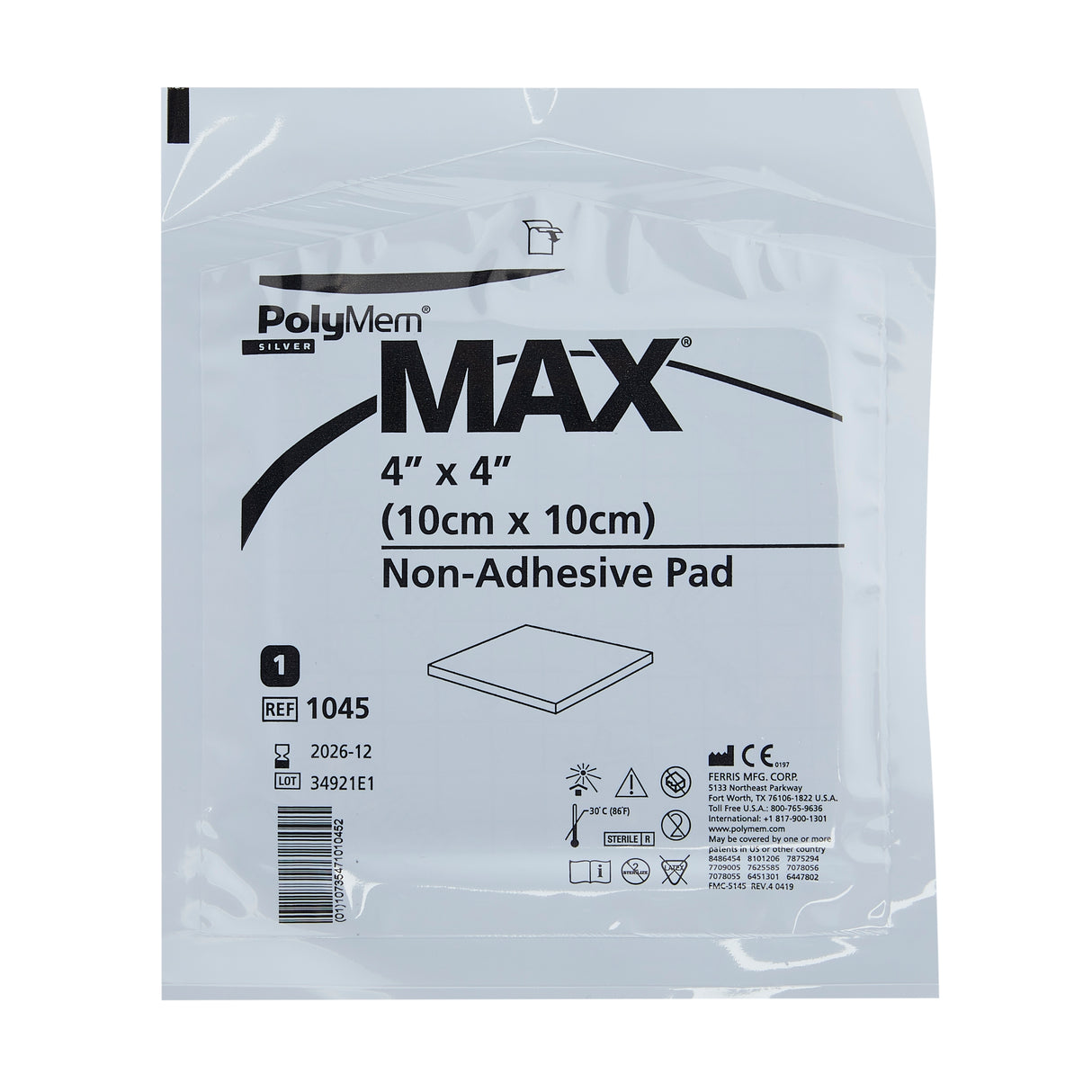 Polymem® Max Silver Foam Dressing for Heavy Drainage Sterile - BeHope