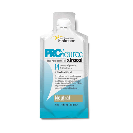 Oral Supplement ProSource® XtraCal Neutral Flavor Liquid 1 oz. Individual Packet - BeHope