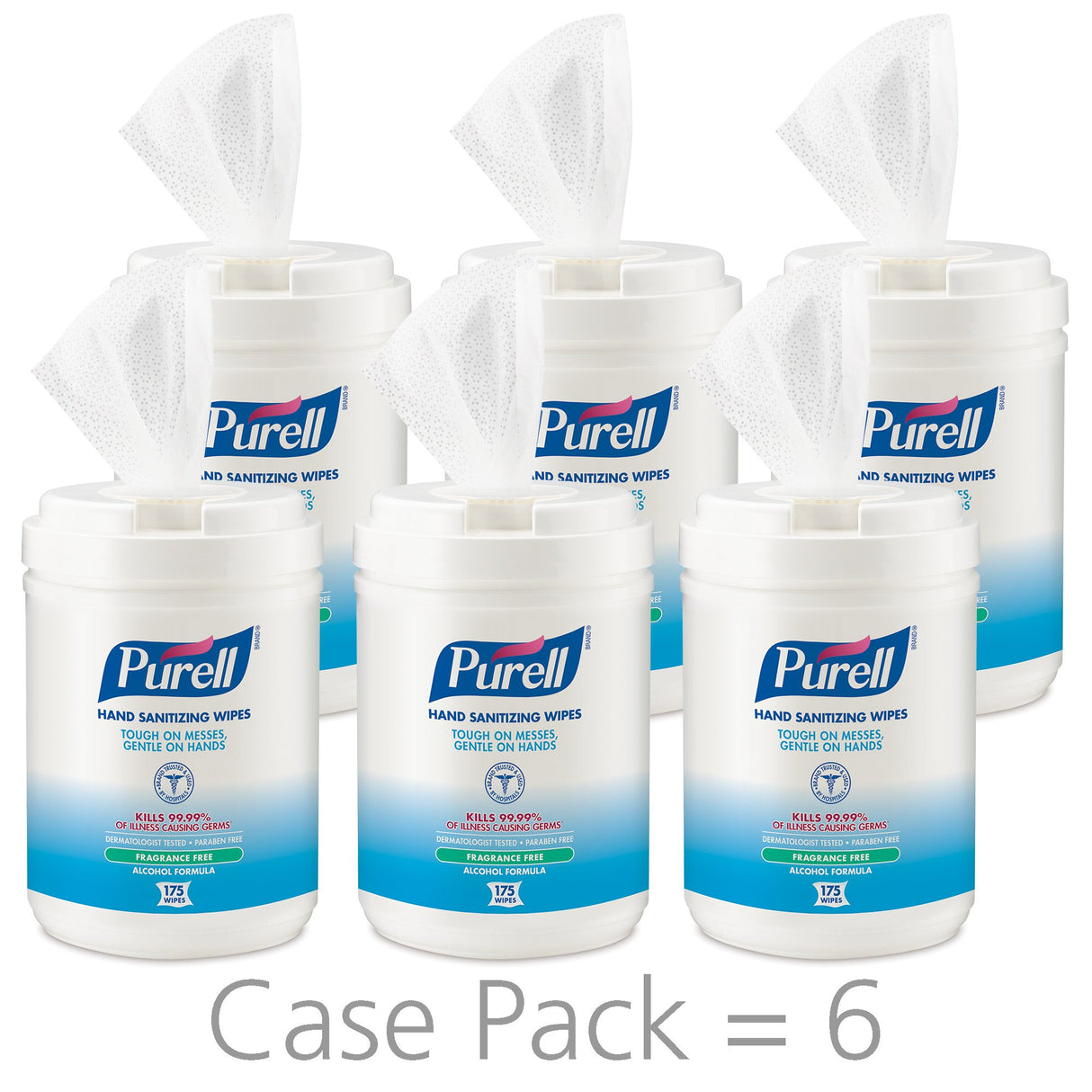 Hand Sanitizing Wipe Purell® 175 Count Ethyl Alcohol Wipe Canister - BeHope