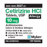 Allergy Relief Mylan 10 mg Strength Tablet 100 per Bottle - BeHope