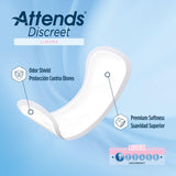 Bladder Control Pad Attends® Discreet 6 Inch Length Light Absorbency Polymer Core One Size Fits Most - BeHope