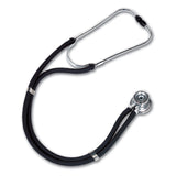 Sprague Stethoscope W.A. Baum Black 2-Tube 30 Inch Tube Double Sided Chestpiece - BeHope