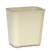 Fire-Resistant Trash Can 28 Quart / 7 gal. Beige Thermoset Polyester Rectangular - BeHope