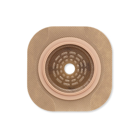 Ostomy Barrier New Image™ Flat CeraPlus™ Precut, Extended Wear Adhesive Tape Borders 1-3/4 Inch Flange Green Code 1-1/8 Inch Opening - BeHope