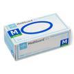 Exam Glove MediGuard® ES Medium NonSterile Nitrile Standard Cuff Length Textured Fingertips Blue Not Rated - BeHope