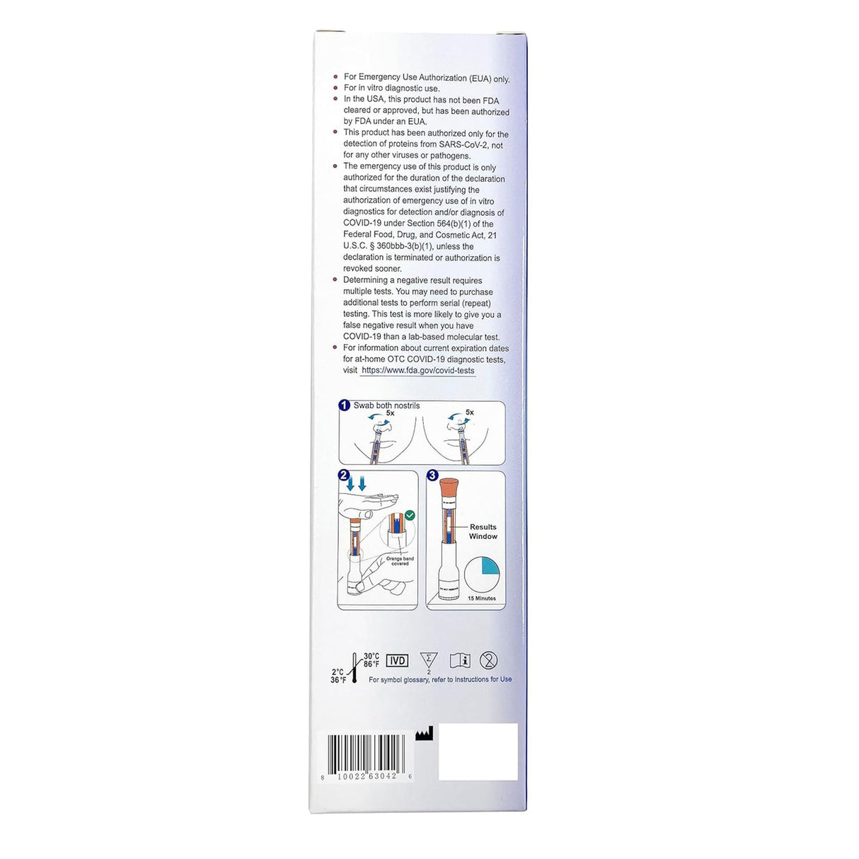 Respiratory Test Kit FaStep® COVID-19 Antigen Pen Test 1 Test per Kit (144 Kits per Case) - BeHope