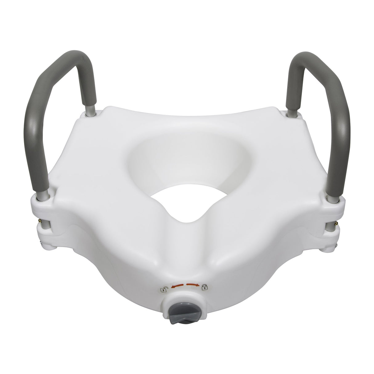 Raised Toilet Seat McKesson 5 Inch Height White 300 lbs. Weight Capacity - BeHope