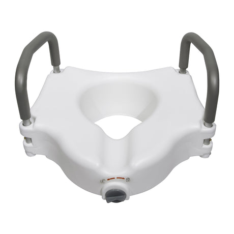 Raised Toilet Seat McKesson 5 Inch Height White 300 lbs. Weight Capacity - BeHope