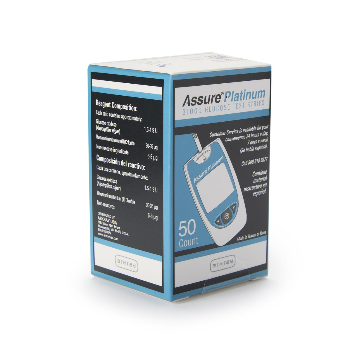 Blood Glucose Test Strips Assure® Platinum Auto-Coding Accurate - BeHope