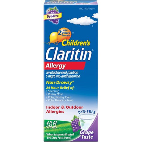 Children's Allergy Relief Children's Claritin® 5 mg / 5 mL Strength Syrup 4 oz. - BeHope