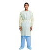 Protective Procedure Gown Halyard Basics X-Large Yellow NonSterile AAMI Level 2 Disposable - BeHope