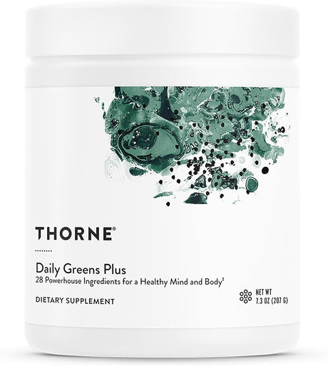 Thorne® Daily Greens Plus Powder for Endurance and Cognitive Performance - BeHope