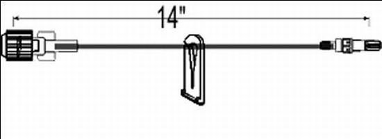 IV Extension Set ICU Small Bore 12 Inch Tubing - BeHope