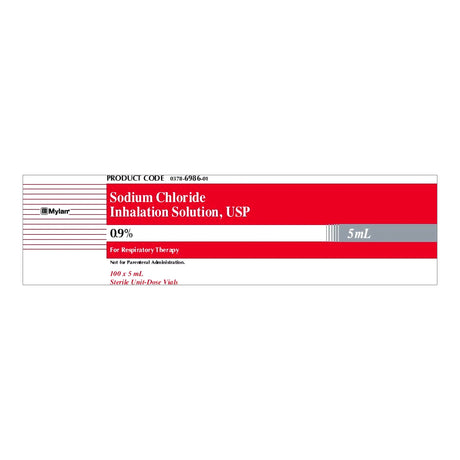 Sodium Chloride, Preservative Free 0.9% Solution 5 mL - BeHope