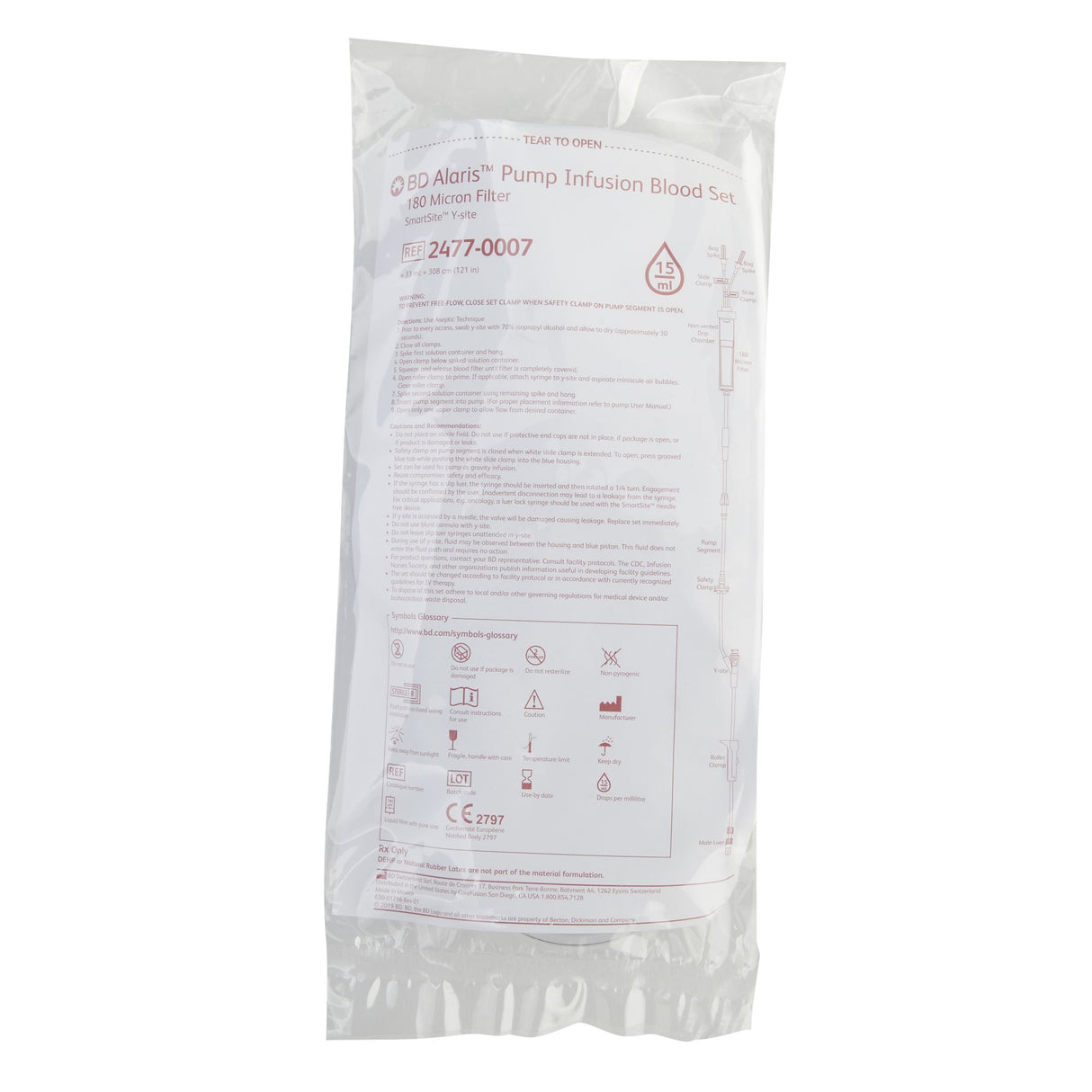 Iv Pump Set Alaris® Pump for Blood with 180 Micron Filter - BeHope