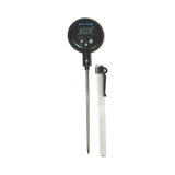 Digital Laboratory Thermometer Marathon Fahrenheit / Celsius 14° to 392°F (-10° to +200°C) Stainless Steel Probe Free-standing Battery Operated - BeHope