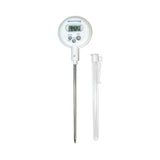 Digital Laboratory Thermometer Marathon Fahrenheit / Celsius 14° to 392°F (-10° to +200°C) Stainless Steel Probe Free-standing Battery Operated - BeHope