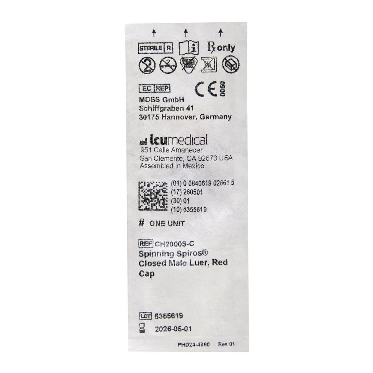 Spiros® IV Connector for Secure and Visible Infusion - BeHope