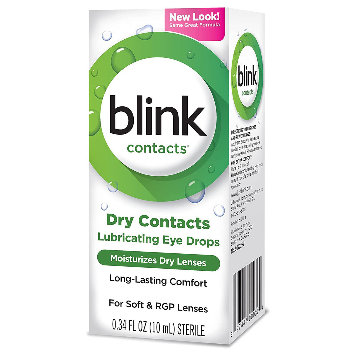 Contact Lens Solution Blink Contacts 0.34 oz. Solution - BeHope