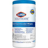 Surface Disinfectant Cleaner Clorox Healthcare® Premoistened Bleach Germicidal Manual Pull Wipe 150 Count Canister Floral Scent NonSterile - BeHope
