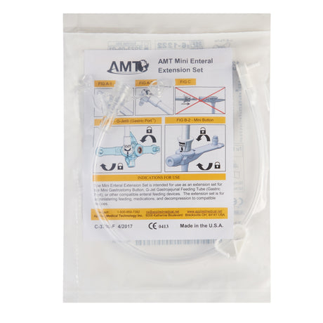 Right Angle Enteral Feeding Connector with Y-port Adapter AMT Mini Classic - BeHope