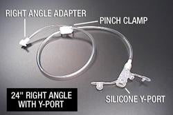 Right Angle Connector Y-port Adapter for Enteral Feeding Amt Mini Classic - BeHope