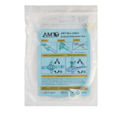 Mini One Right Angle Connector with Y-Port for Enteral Feeding - BeHope