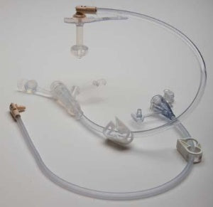 Straight Connector with Bolus Adapter Mini ONE® 24 Inch, Purple - BeHope