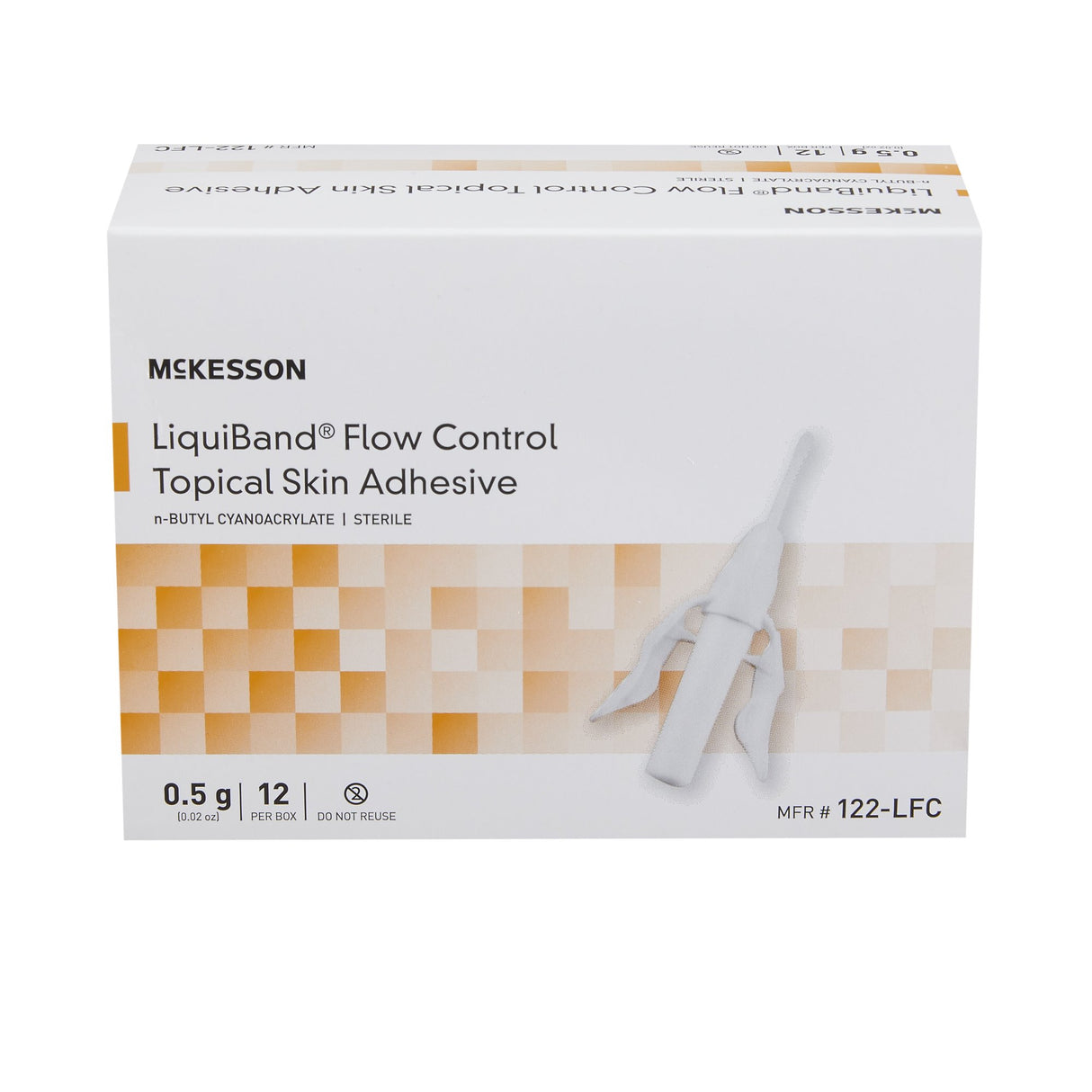 Skin Adhesive McKesson LiquiBand® Flow Control 0.5 mL Liquid Precision Applicator Tip n-Butyl Cyanoacrylate - BeHope