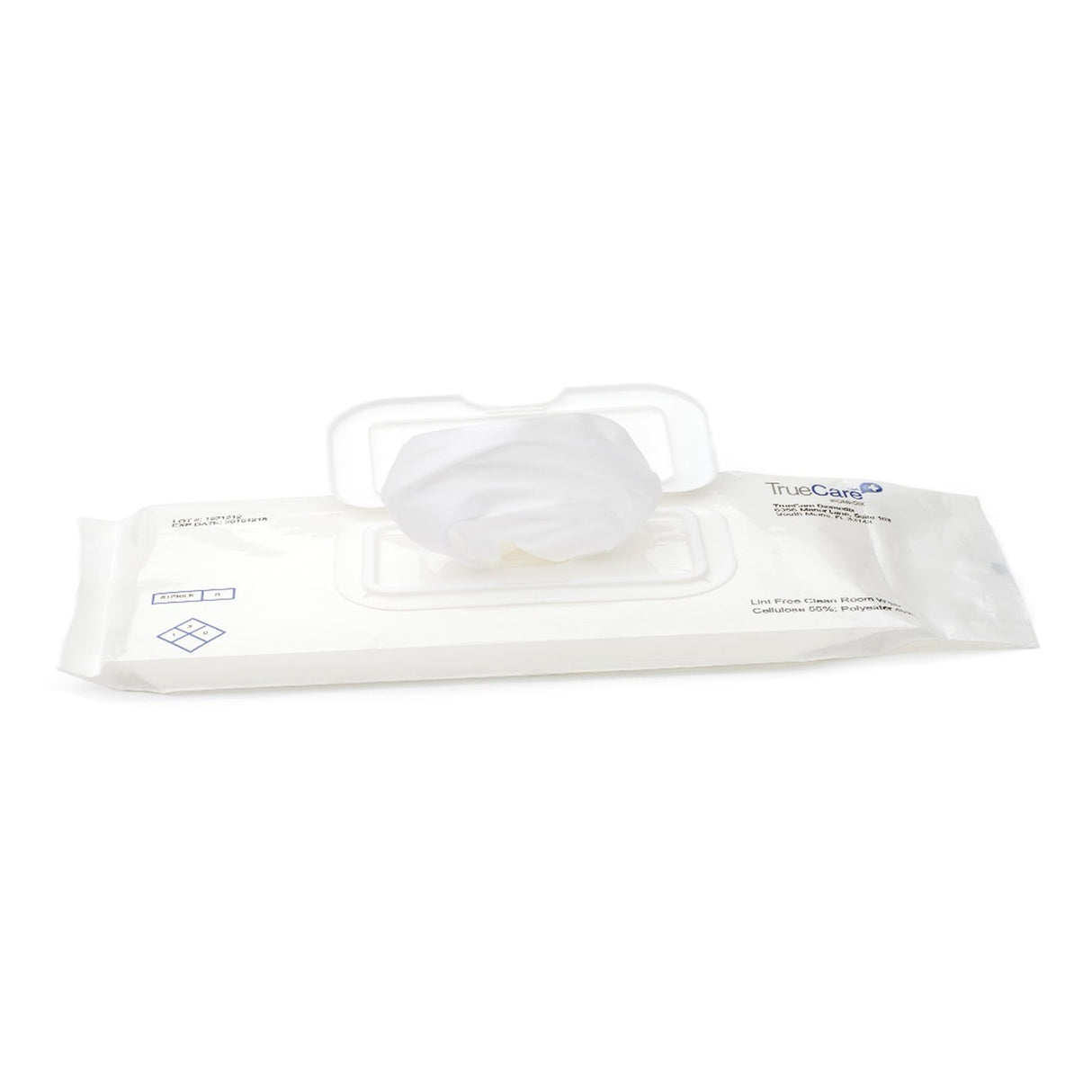 Surface Disinfectant Cleaner TrueCare® Premoistened Cleanroom Manual Pull Wipe 30 Count Soft Pack Alcohol Scent Sterile - BeHope
