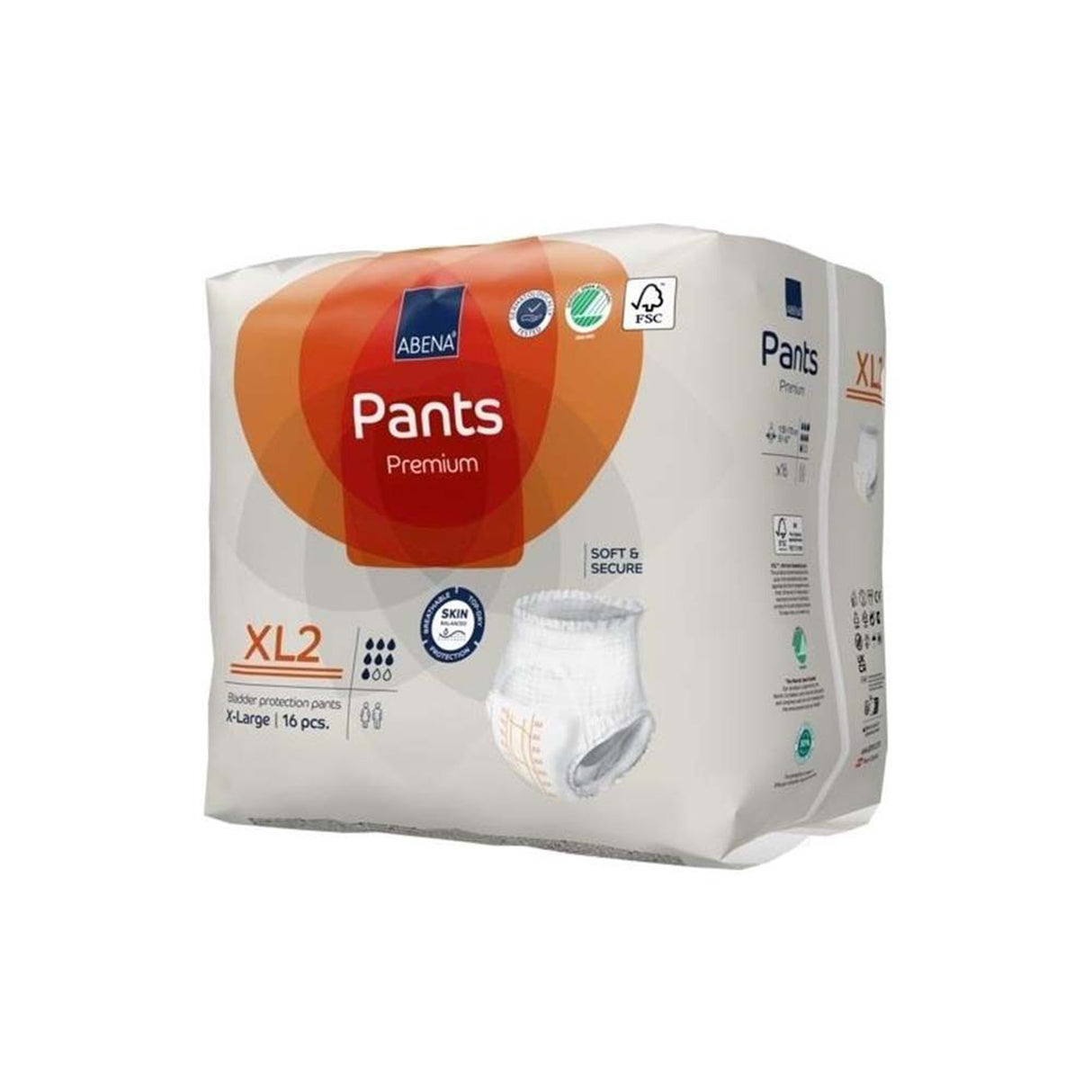 Unisex Adult Absorbent Underwear Abena® Premium Pants XL2 Pull On with Tear Away Seams X-Large Disposable Heavy Absorbency - BeHope