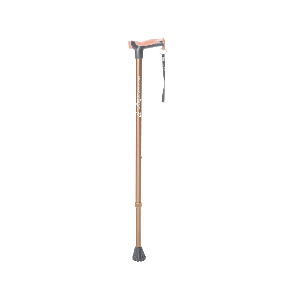 Airgo Comfort-plus Aluminum Cane, Derby Handle - BeHope