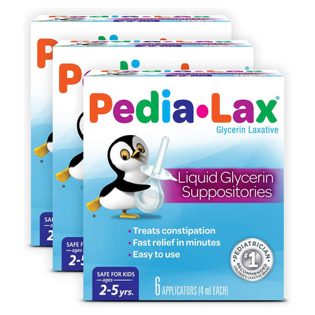 Laxative Pedia-lax® Suppository for Occasional Constipation Relief - BeHope