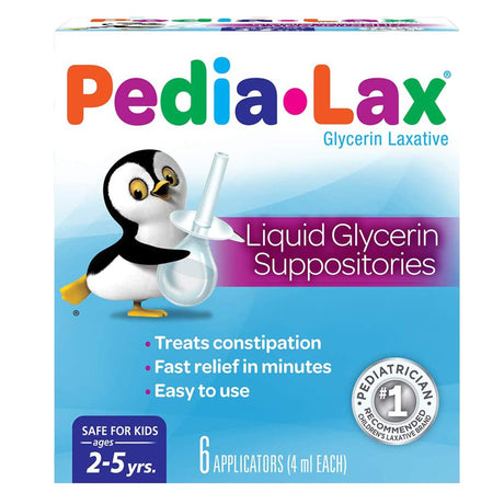 Laxative Pedia-lax® Suppository for Occasional Constipation Relief - BeHope