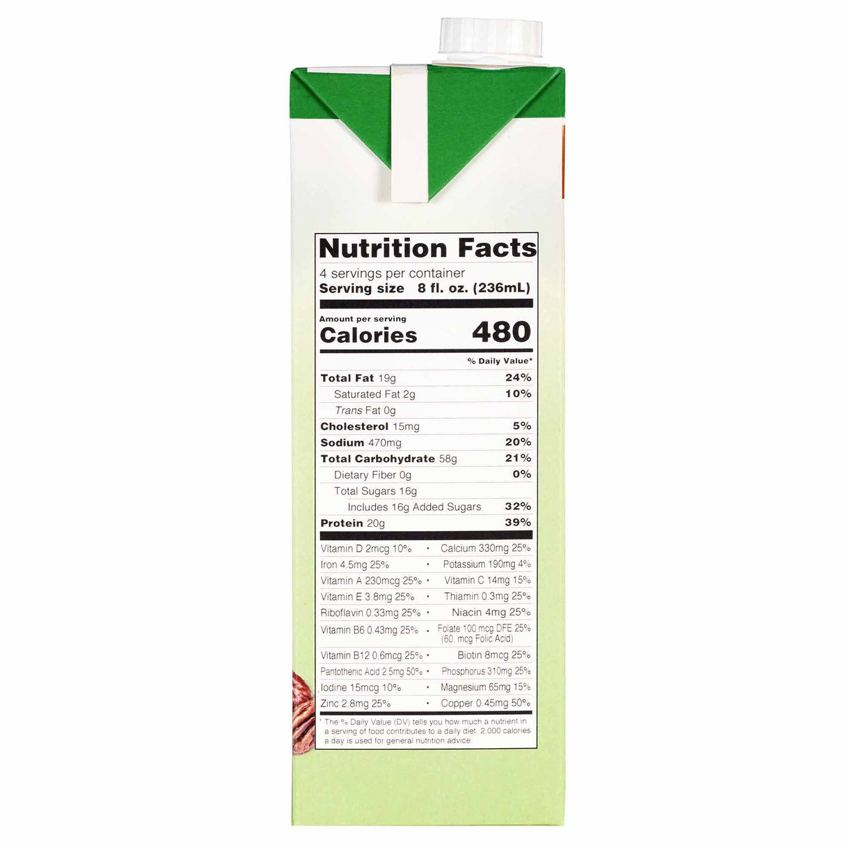 Oral Supplement Med Pass® 2.0 Butter Pecan Flavor Liquid 32 oz. Carton - BeHope