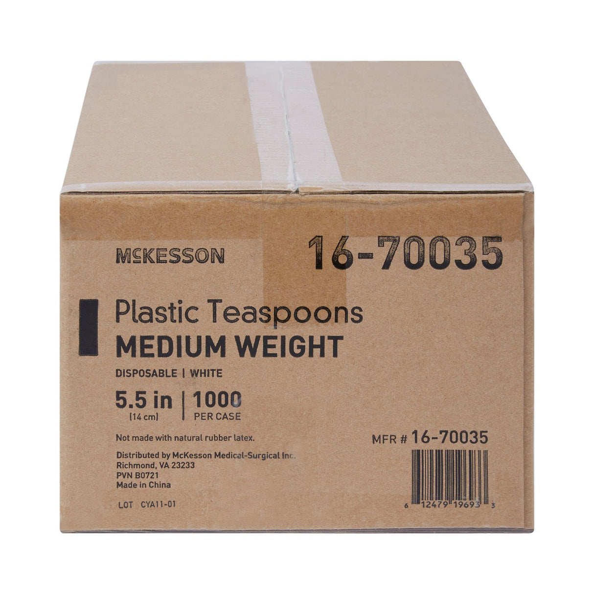 Teaspoon McKesson General Purpose White Polypropylene - BeHope