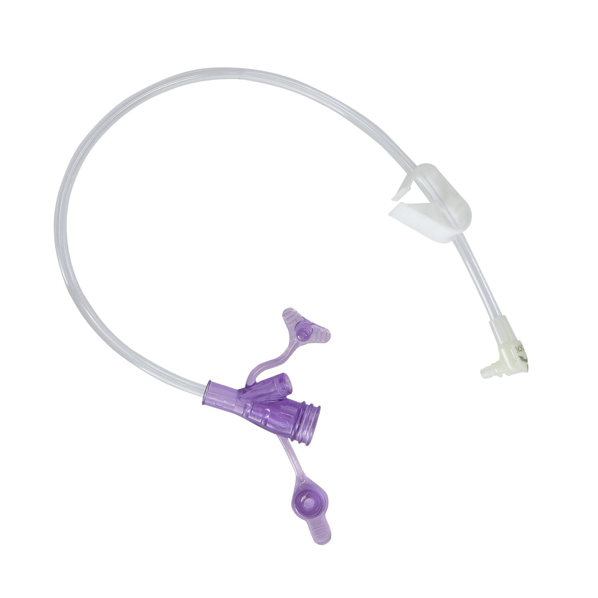 Right Angle Connector with Y-Port Adapter Mini ONE® 12 Inch, Purple - BeHope