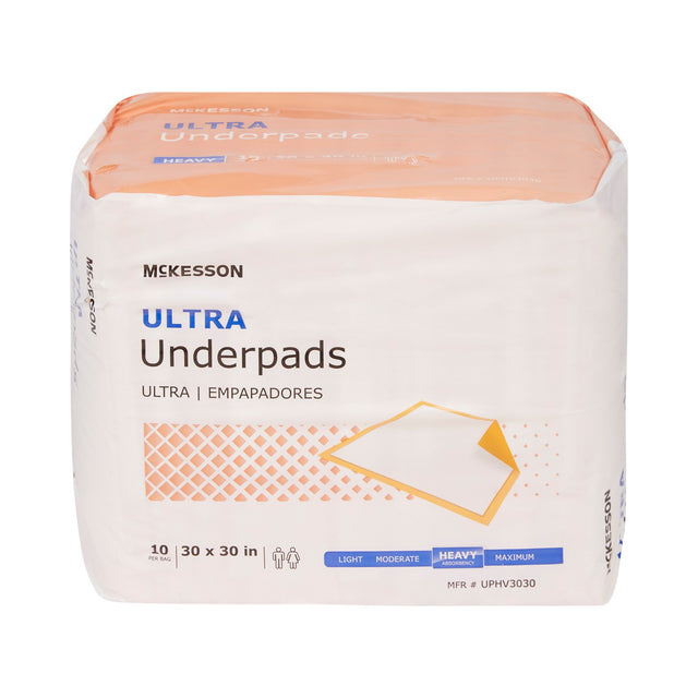 Disposable Underpad Mckesson Ultra Heavy Absorbency for Incontinence - BeHope