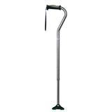 Hugo Ergonomic Offset Handle Cane With Quadpod Cane Tip - BeHope