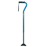 Hugo Ergonomic Offset Handle Cane With Quadpod Cane Tip - BeHope
