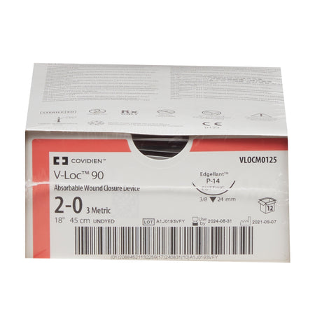 Absorbable Barbed Suture V-loc™ 90 with Precision Reverse Cutting Needle - BeHope
