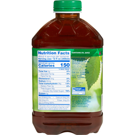 Thickened Beverage Thick & Easy® 46 oz. Bottle Iced Tea Flavor Liquid IDDSI Level 2 Mildly Thick - BeHope