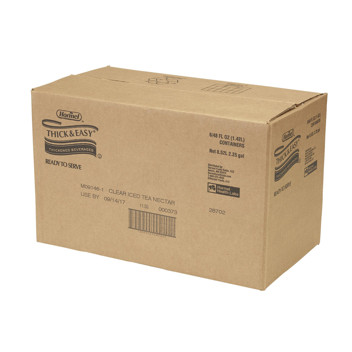 Thickened Beverage Thick & Easy® 46 oz. Bottle Iced Tea Flavor Liquid IDDSI Level 2 Mildly Thick - BeHope