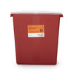 Sharps Container McKesson Red Base 13-1/2 H X 12-1/2 W X 6 D Inch Horizontal Entry 3 Gallon - BeHope