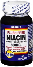 Dietary Supplement Basic's Flush Free Niacin Niacin / Inositol 400 mg - 100 mg Strength Capsule 60 per Bottle - BeHope